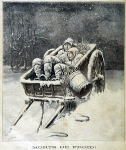 Pequeña chimenea en las cercanías de Fougères muerta por la escarcha - en "Le Petity Journal" de Unknown artist