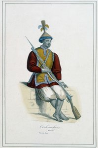 Soldado de armadura cochinchina - en 