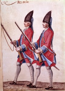 Soldados del Regimiento de México (detalle)
