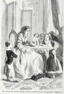 Sophie y la muñeca rota - en “Las desventuras de Sophie” de la Condesa de Ségur, Hachette de Unknown artist