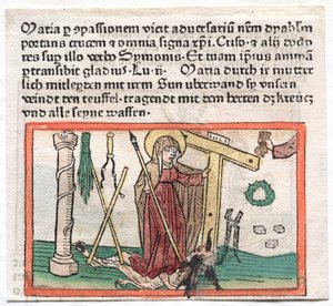 Spiegel Menslicher Behaltnis: La Virgen María venciendo a un diablo de Unknown artist
