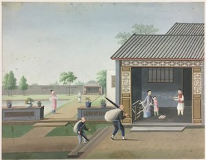 Hilado de tela, Preparación de las hojas de té, Preparación de la seda de Unknown artist