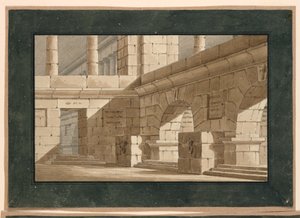 Diseño Escénico, Corte de Edificio Antiguo