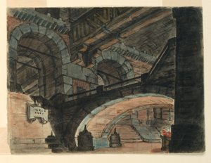 Diseño Escénico, Interior de una Prisión de Unknown artist