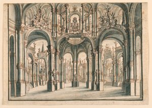 Diseño de Escenario, Corte del Palacio Abierto