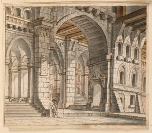 Diseño de Escenario, Interior del Palacio de Unknown artist