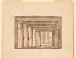 Diseño de escenario, pórtico de Unknown artist