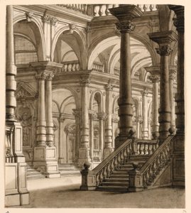 Diseño Escénico, Pórtico con Escalera
