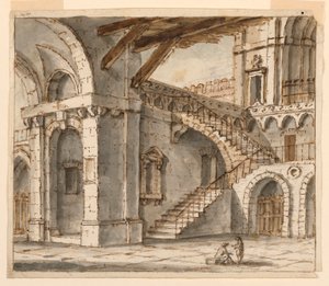 Diseño Escénico: Patio de la Prisión de Unknown artist