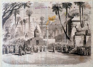 Escenografía para el segundo acto de Semiramide, ópera de Gioacchino Rossini de Unknown artist