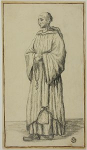 Monje de pie de Unknown artist