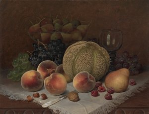 Still Life with Cantaloupe de Unknown artist