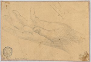 Estudio: Una mano izquierda de Unknown artist
