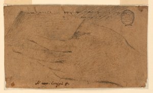 Estudio: La mano izquierda de una mujer sosteniendo una hoja de papel de Unknown artist