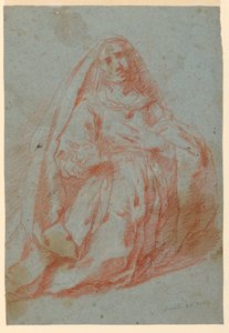 Estudio de una Mujer de Luto de Unknown artist