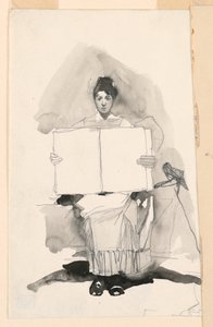 Estudio de una joven de Unknown artist