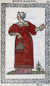 Mujer suiza - en "Habits et effigies" de Jean Sulperius de Unknown artist