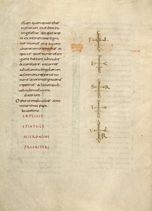 Página de texto con monograma
