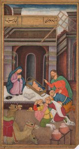 La Adoración de los Reyes Magos, de un Espejo de Santidad (Mir’at al-quds) del Padre Jerome Xavier de Unknown artist