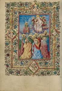La Asunción de la Virgen y Santo Tomás recibiendo la faja de la Virgen de Unknown artist