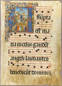 La Asunción de la Virgen en un Inicial Historiado de un Gradual de Unknown artist