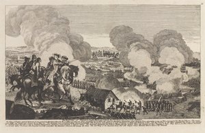 La Batalla de Praga, 6 de mayo de 1757 (grabado en línea) de Unknown artist