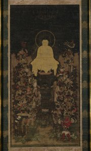 El Buda predicando el Sutra de la "Perfección de la Sabiduría" (Prajnaparamita)