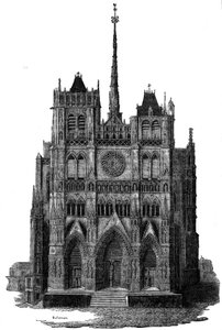 La Catedral de Amiens en el siglo XIX de Unknown artist