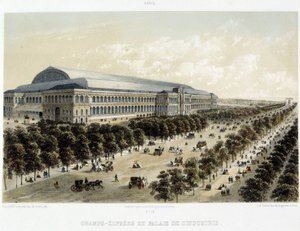 Los Campos Elíseos y el Palacio de la Industria de Unknown artist