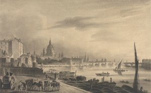 La City de Londres desde Somerset House de Unknown artist