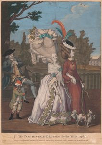 Los vestidos de moda del año 1776