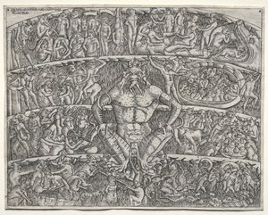 El Infierno según Dante, después del fresco en el Campo Santo de Pisa de Unknown artist