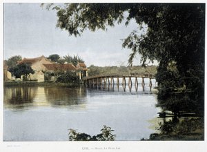El pequeño lago en Hanoi - en "Alrededor del Mundo", finales del siglo XIX de Unknown artist