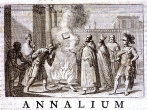 El Milagro del Fuego de Santa Dominica en “Anales de la Orden de Predicadores” por Thomas-Marie Mamachi, Roma de Unknown artist