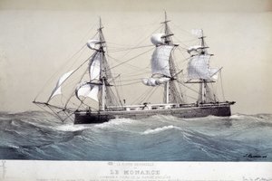 El Monarca, flota inglesa, circa 1850
