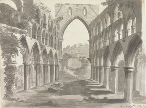 Nave de la abadía de Rievaulx, Yorkshire de Unknown artist