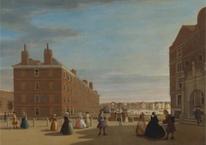 The Paper Buildings, Inner Temple, Londres de Unknown artist