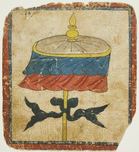 El Parasol (chatra), de un Juego de Cartas de Iniciación (Tsakali) de Unknown artist