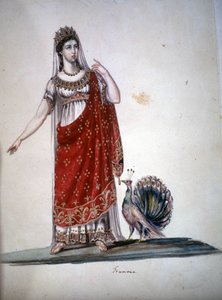 La deidad romana Juno o Hera entre los griegos. de Unknown artist