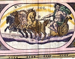 El Sol. Grabado del siglo XVII de Unknown artist