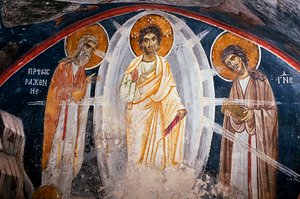 La Transfiguración de Jesús - Anónimo - Siglo XIII - Fresco - Iglesia de Boyana de Unknown artist