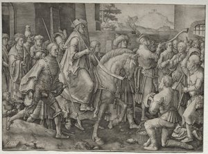 El triunfo de Mardoqueo de Unknown artist