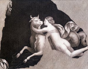 El rapto de Europa - grabado de Unknown artist