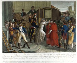 El arresto de Pío VII (1742-1823) en Savona en 1809.