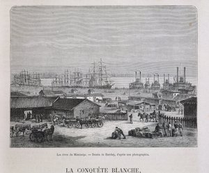 Las orillas del Mississippi - en “Le tour du monde”, 2º sem. 1876 de Unknown artist