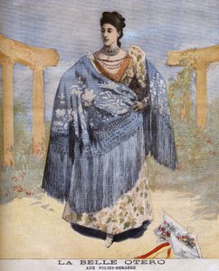 La bella Otero en el Folies-Bergère en 1894 de Unknown artist