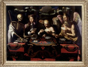 El brelan de la vida humana de Unknown artist