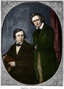 Los hermanos Jakob (1785-1863) y Wilhelm (1786-1859) Grimm, escritores alemanes. de Unknown artist