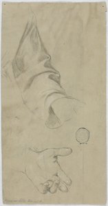 El brazo izquierdo de un monje y su mano izquierda de Unknown artist