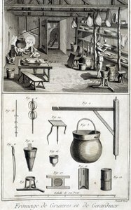 La fabricación de quesos Gruyère y Gerardmer - en “Enciclopedia” por Diderot y d